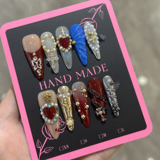 ''Sacred Flames Handmade Nails''