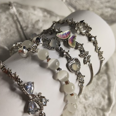 Βραχιόλι "White Pearl Shine🤍"