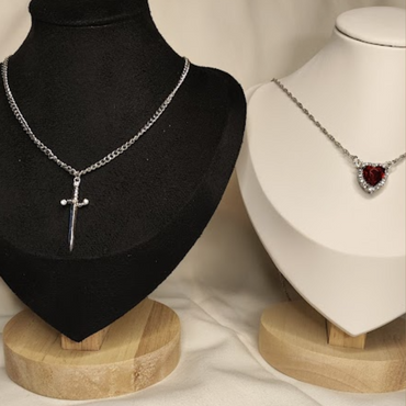 Κολιέ "Eternal Bond Set ❤️🗡️"