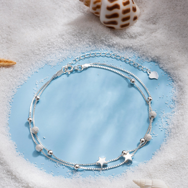 Αλυσίδα ποδιού ΄΄Seoul Star Anklet ✨🇰🇷΄΄