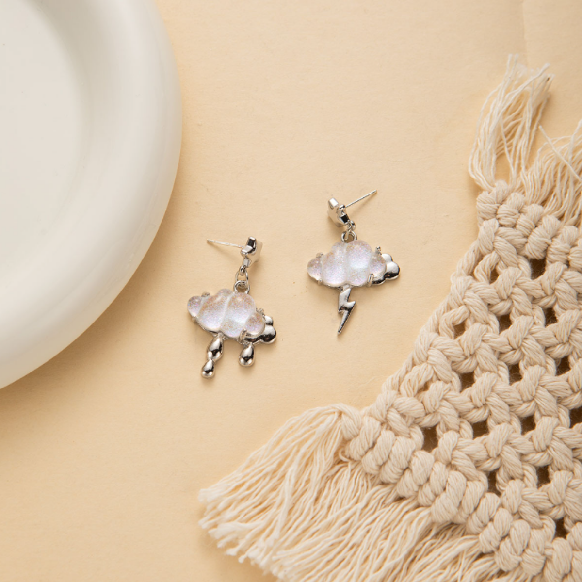 Σκουλαρίκια "Stormy Clouds⛈️"