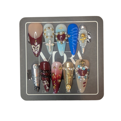 ''Sacred Flames Handmade Nails''