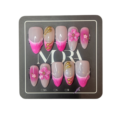 ''Royal Pink Touch Handmade Nails''
