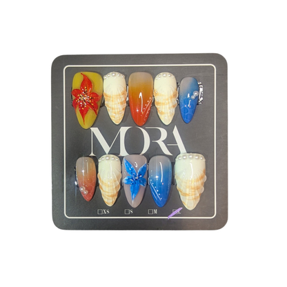 ''🌺Island Paradise Handmade Nails''