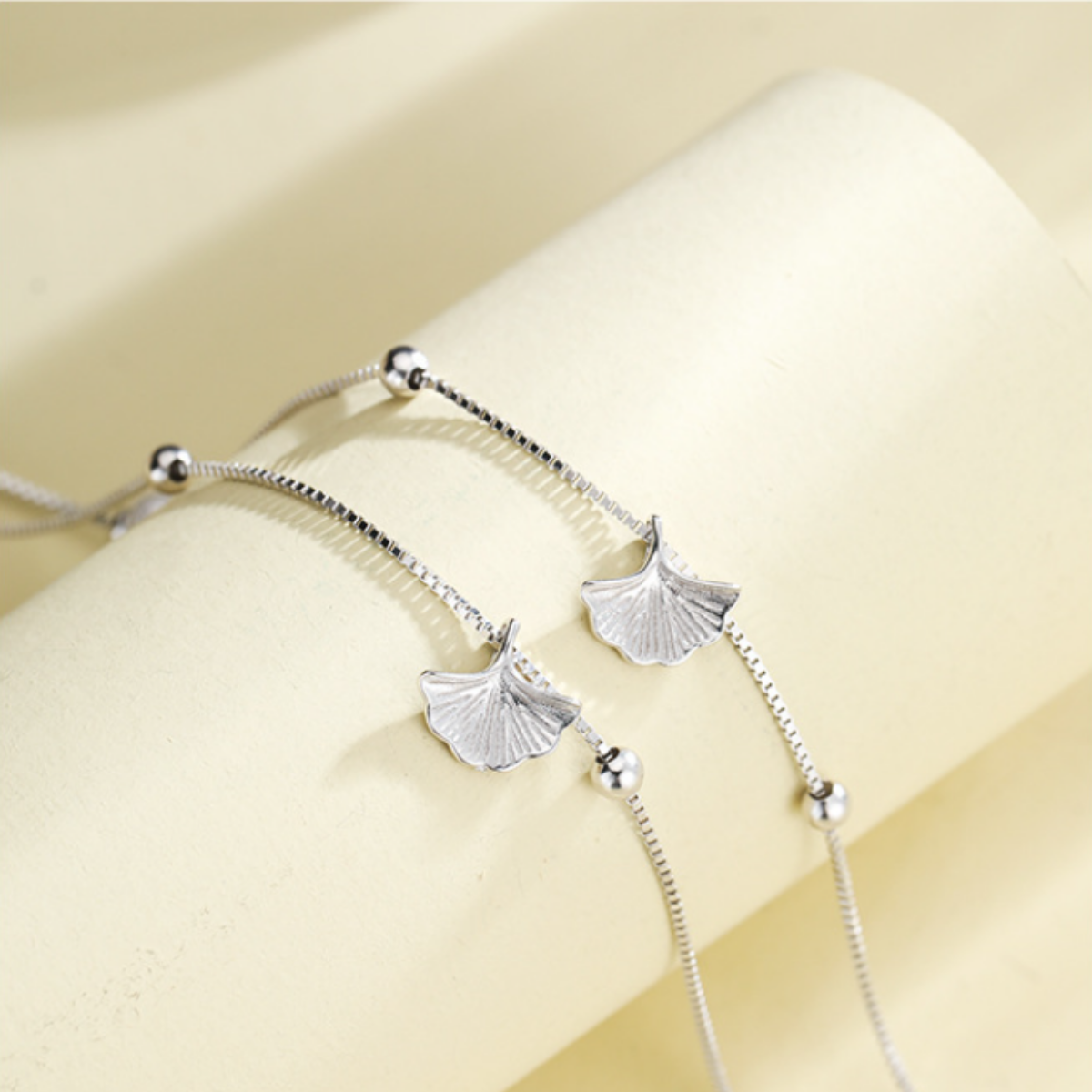 Αλυσίδα ποδιού🌸΄΄Korean Ginkgo Charm Anklet΄΄
